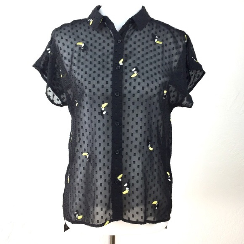 A New Day sheer Tucán top